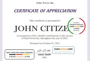 USA Employee Appreciation certificate template in Word and PDF format USA Employee Appreciation certificate template in Word and PDF format