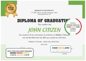 USA Diploma certificate template in Word and PDF format USA Diploma certificate template in Word and PDF format