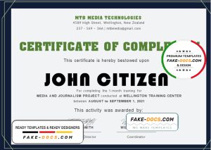 USA Training certificate template in Word and PDF format USA Training certificate template in Word and PDF format