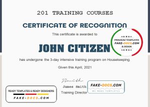 USA Training Course certificate template in Word and PDF format USA Training Course certificate template in Word and PDF format