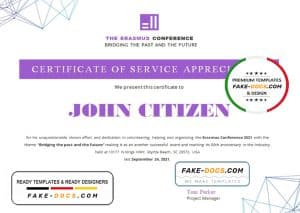 USA Volunteer certificate template in Word and PDF format USA Volunteer certificate template in Word and PDF format