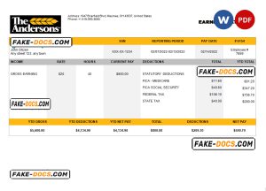 USA food production company employee sheet template in Word and PDF format