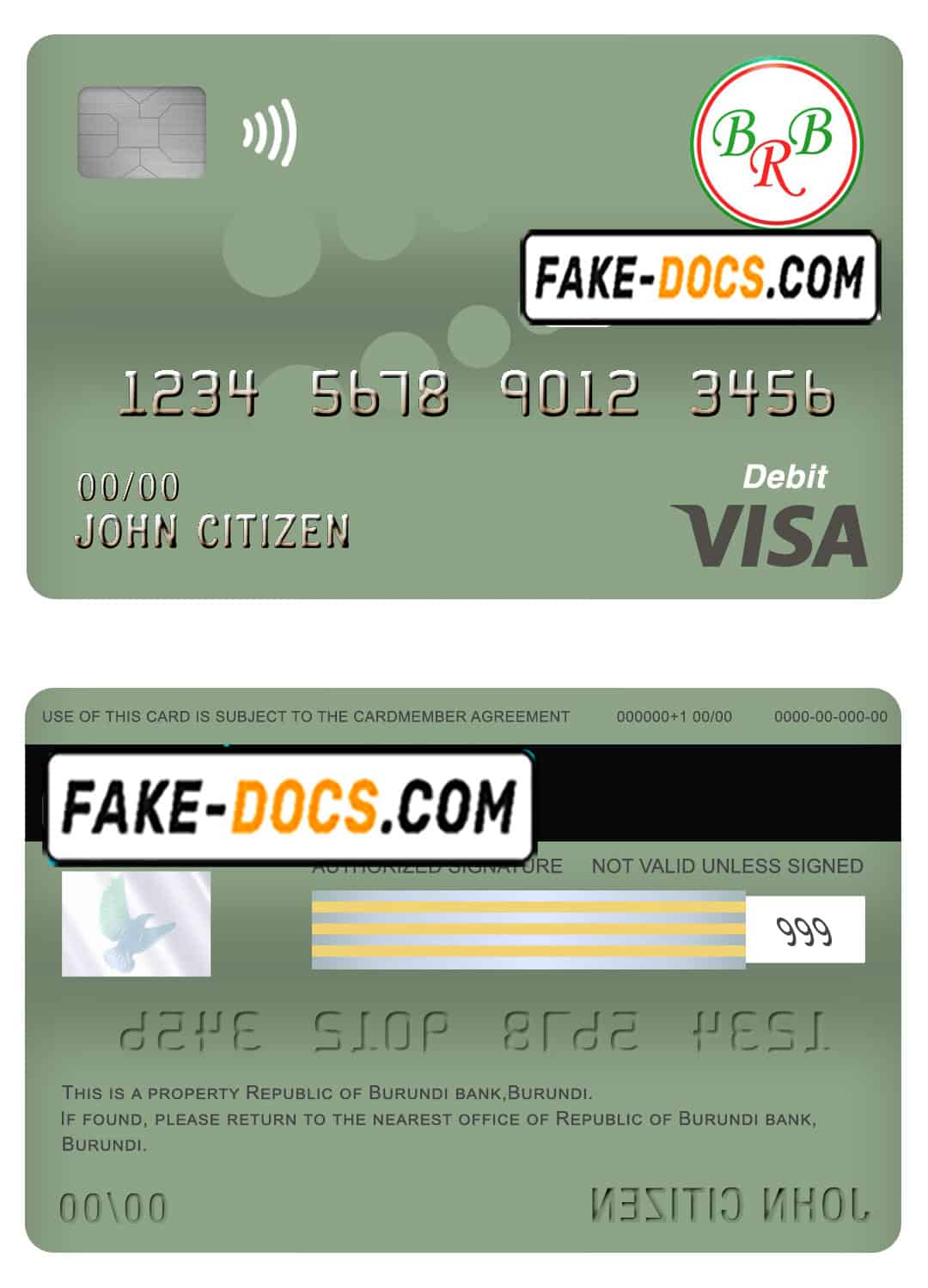 Burundi Bank of the Republic of Burundi visa card debit card template in PSD format, fully editable Burundi Bank of the Republic of Burundi visa card debit card template in PSD format, fully editable