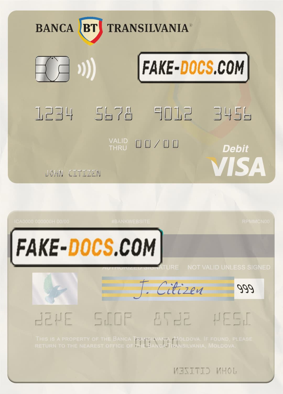 Moldova Banca Transilvania visa debit card, fully editable template in PSD format Moldova Banca Transilvania visa debit card, fully editable template in PSD format