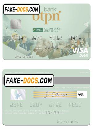Indonesia Bank BTPN visa card template in PSD format, fully editable Indonesia Bank BTPN visa card template in PSD format, fully editable