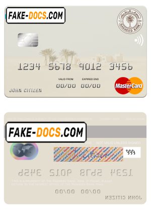 Iraq Rasheed Bank mastercard template in PSD format, fully editable Iraq Rasheed Bank mastercard template in PSD format, fully editable