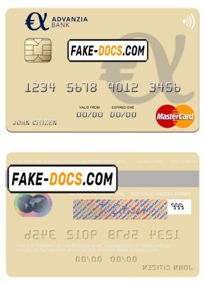 Luxembourg Advanzia Bank mastercard credit card template in PSD format Luxembourg Advanzia Bank mastercard credit card template in PSD format