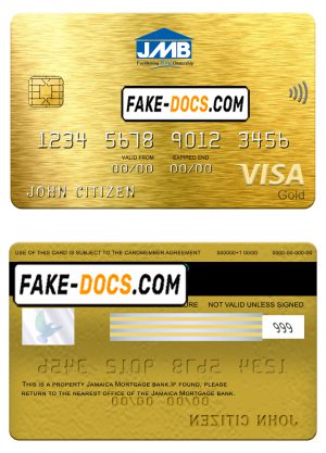 Jamaica National bank mastercard, fully editable template in PSD format Jamaica National bank mastercard, fully editable template in PSD format