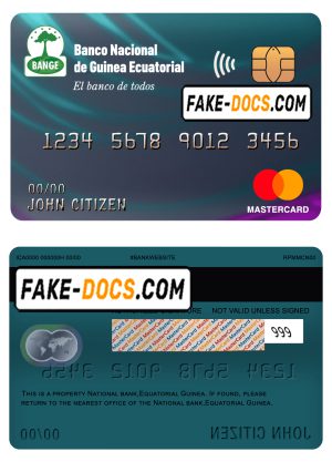 Equatorial Guinea The National Bank mastercard template in PSD format, fully editable Equatorial Guinea The National Bank mastercard template in PSD format, fully editable
