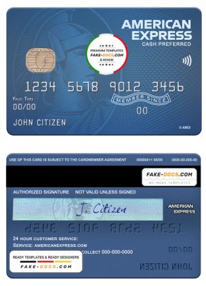 USA Fifth Third bank AMEX blue cash preferred card template in PSD format, fully editable USA Fifth Third bank AMEX blue cash preferred card template in PSD format, fully editable