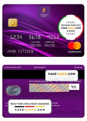 Nigeria Polaris bank mastercard, fully editable template in PSD format Nigeria Polaris bank mastercard, fully editable template in PSD format