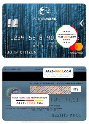 Moldova Victoriabank mastercard, fully editable template in PSD format Moldova Victoriabank mastercard, fully editable template in PSD format