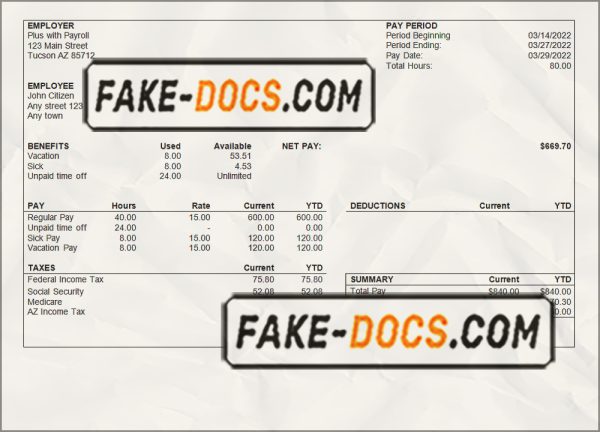 enough good pay stub template in Word and PDF format scan