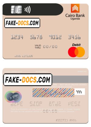 Uganda Cairo Bank Uganda mastercard template in PSD format Uganda Cairo Bank Uganda mastercard template in PSD format