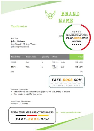 flawless blend universal multipurpose invoice template in Word and PDF format, fully editable