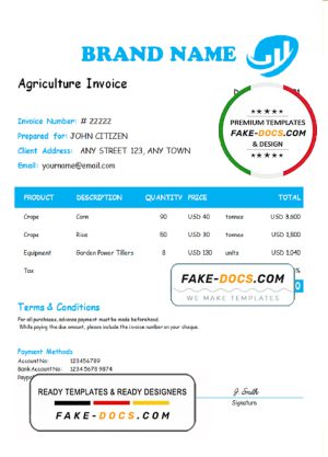 earn activator universal multipurpose invoice template in Word and PDF format, fully editable