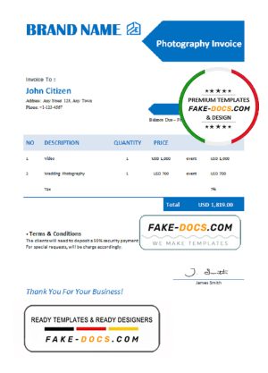 dash fleet universal multipurpose invoice template in Word and PDF format, fully editable