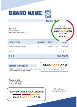 built behold universal multipurpose invoice template in Word and PDF format, fully editable
