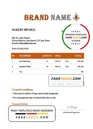 motivate natural universal multipurpose invoice template in Word and PDF format, fully editable