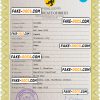 praise universal birth certificate PSD template, completely editable