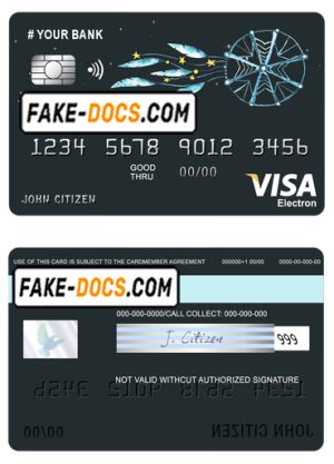 awesome dreamcatcher universal multipurpose bank visa electron credit card template in PSD format, fully editable