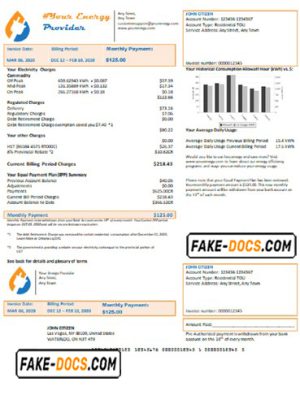 energy swipe universal multipurpose utility bill template in Word format