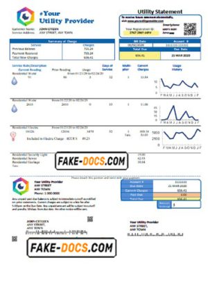 support color universal multipurpose utility bill template in Word format