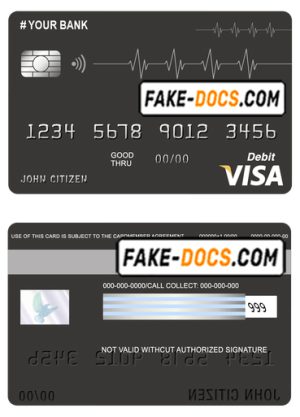 icon abstract universal multipurpose bank mastercard debit credit card template in PSD format, fully editable