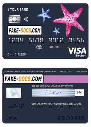 tour star universal multipurpose bank visa electron credit card template in PSD format, fully editable