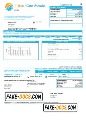 sun system universal multipurpose utility bill template in Word format