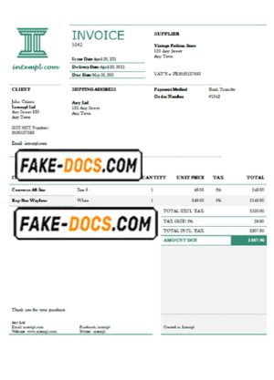 fine discount universal multipurpose tax invoice template in Word and PDF format, fully editable