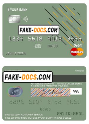 energy line universal multipurpose bank mastercard debit credit card template in PSD format, fully editable