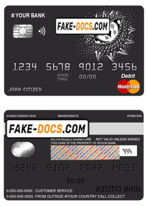 dragonella universal multipurpose bank mastercard debit credit card template in PSD format, fully editable