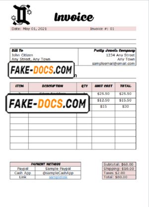 original tech universal multipurpose good-looking invoice template in Word and PDF format, fully editable