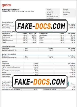 find sease pay stub template in Word and PDF format