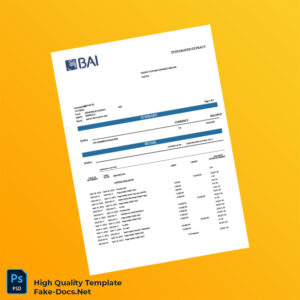 Angola Banco Bai Bank Statement Template in Word and PDF formats 5 page Angola Banco Bai Bank Statement Template in Word and PDF formats 5 page