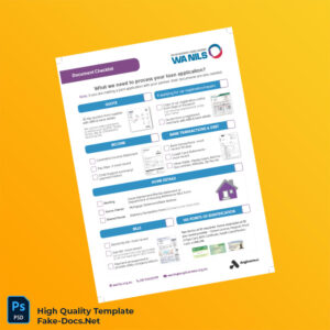 Australia Anglicare WA Editable Loan Application Document Checklist Template in Word and PDF formats Australia Anglicare WA Editable Loan Application Document Checklist Template in Word and PDF formats