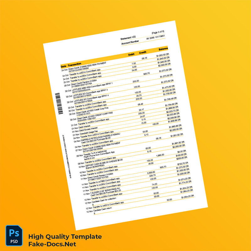 Australia Document Type Template in Word and PDF formats 6 page Australia Document Type Template in Word and PDF formats 6 page