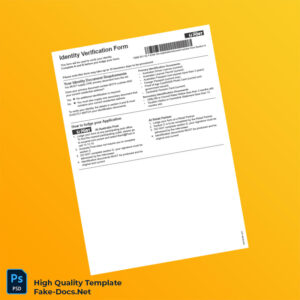 Australia Editable Identity Verification Template in Word and PDF formats 2 page