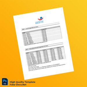 Bahrain Bahrain Post Editable Price Guide Template in Word and PDF formats 4 page