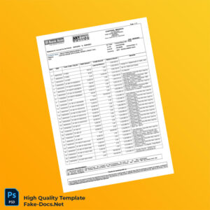 Bangladesh Bank Asia Statement Template in Word and PDF formats 4 page