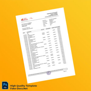 Bangladesh City Bank Statement Template in Word and PDF formats 7 page