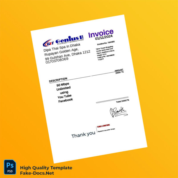 Bangladesh DESCO Editable Utility Bill Template in Word and PDF formats 3 page
