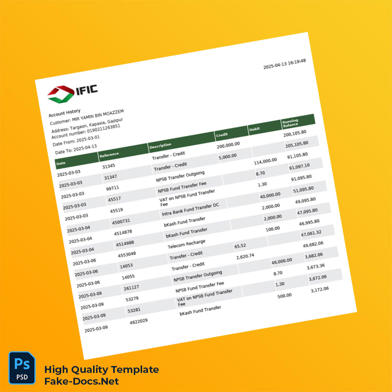 Bangladesh Document Statement Template in Word and PDF formats Bangladesh Document Statement Template in Word and PDF formats