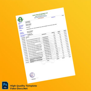 Bangladesh Islami Bank Bangladesh Ltd Account Statement Template in Word and PDF formats Bangladesh Islami Bank Bangladesh Ltd Account Statement Template in Word and PDF formats