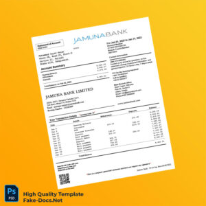 Bangladesh Jamuna Bank Bank Statement Template in Word and PDF formats Bangladesh Jamuna Bank Bank Statement Template in Word and PDF formats