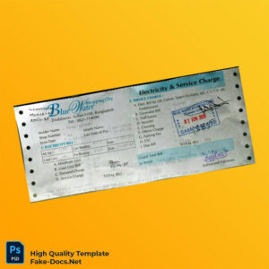 Bangladesh KARIMULLAH MARKET Editable Electricity Bill Template in Word and PDF formats 3 page