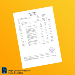 Bangladesh Premier Bank Bank Statement Template in Word and PDF formats Bangladesh Premier Bank Bank Statement Template in Word and PDF formats