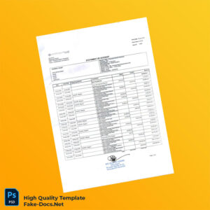 Bangladesh Rupali Bank Statement Template in Word and PDF formats 3 page Bangladesh Rupali Bank Statement Template in Word and PDF formats 3 page