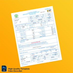 Bangladesh SEBA HEALTH BD Editable Utility Bill Template in Word and PDF formats